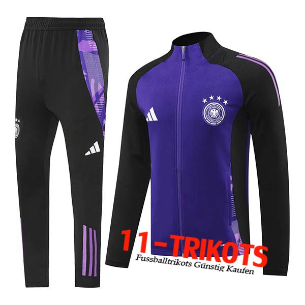 Deutschland Trainingsanzug Trainingsjacke Schwarz/lila 2024/2025 -03