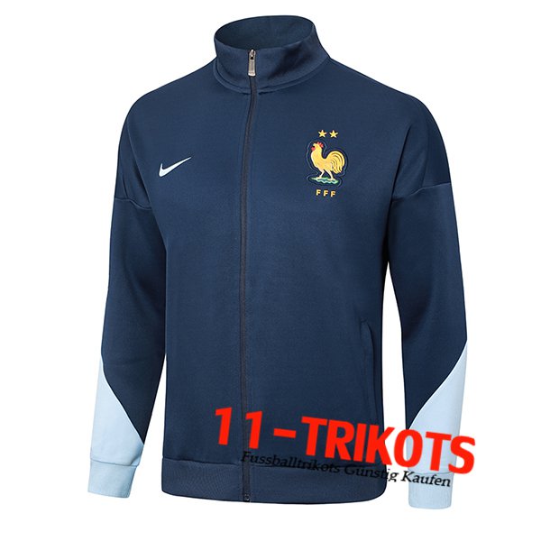 Frankreich Trainingsjacke Königsblau 2024/2025