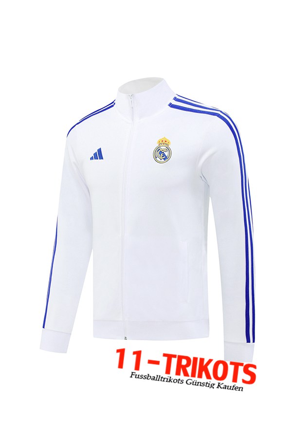 Real Madrid Trainingsjacke Weiß/Blau 2024/2025