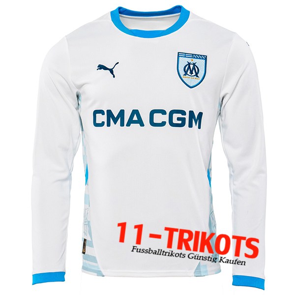 Neues Marseille OM Heimtrikot Langarms 2024/2025