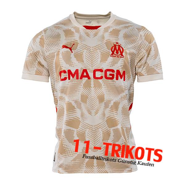 Marseille OM Fussball Trikots Torhuter Beige 2024/2025