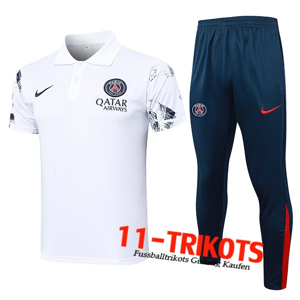 PSG Poloshirt Weiß 2024/2025