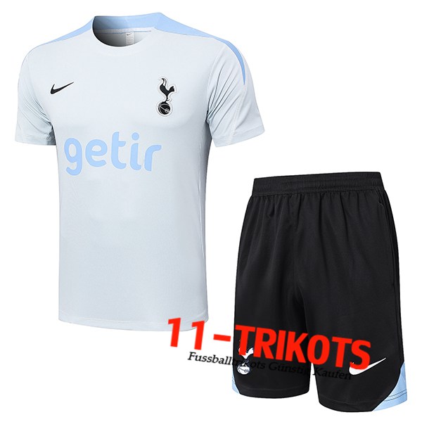 Tottenham Hotspur Trainingstrikot Grau/Blau 2024/2025 -02