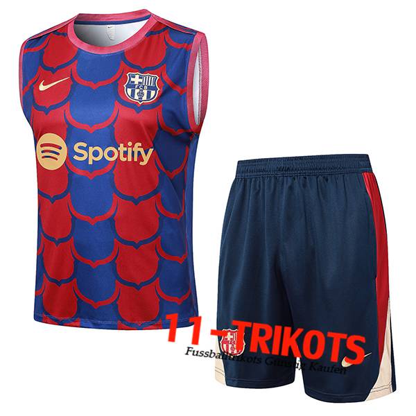 FC Barcelona Trainings-Tanktop Rot/Blau 2024/2025