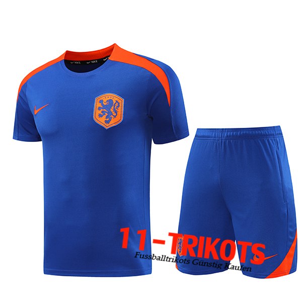 Niederlande Trainingstrikot Blau/Orange 2024/2025