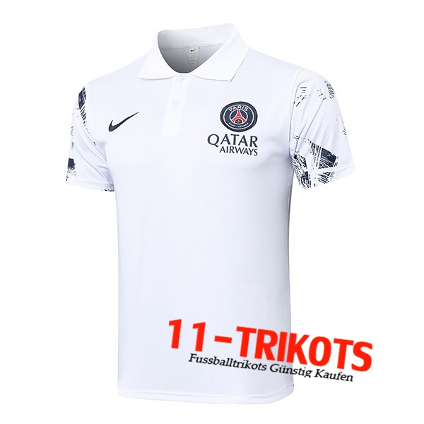 PSG Poloshirt Weiß 2024/2025