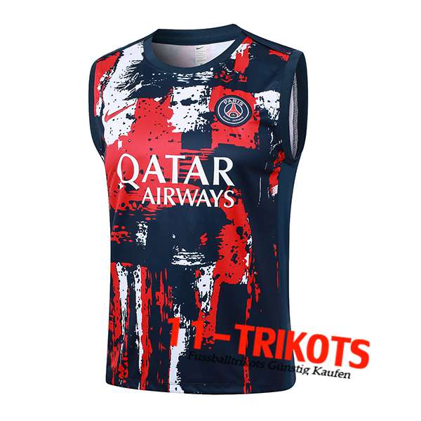 PSG Trainings-Tanktop Rot/Blau/Weiß 2024/2025