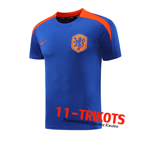 Niederlande Trainingstrikot Blau/Orange 2024/2025