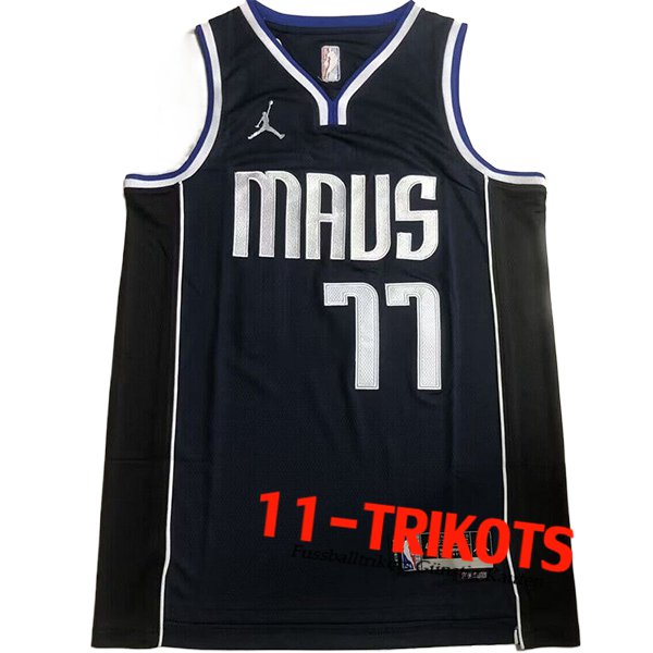 Dallas Mavericks Trikot (DONCIC #77) 2024/25 Blau/Schwarz /Weiß