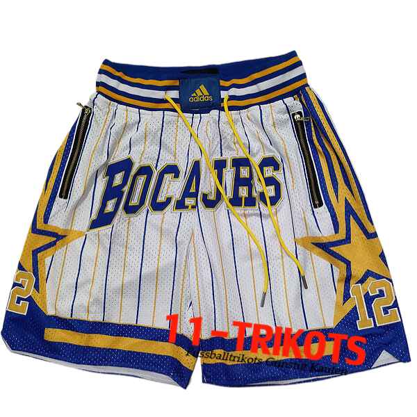 Indiana Pacers Shorts NBA 2024/25 Weiß/Blau/Gelb