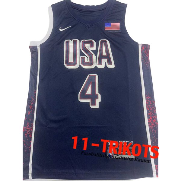 USA Trikot (CURRY #4) 2024/25 Dunkelblau