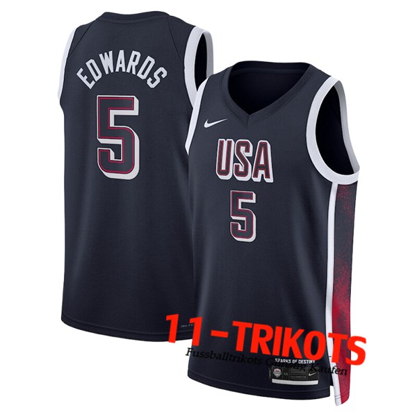 USA Trikot (EDWARDS #5) 2024/25 Schwarz