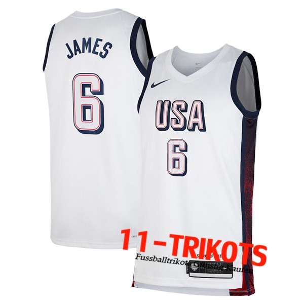 USA Trikot (JAMES #6) 2024/25 Weiß