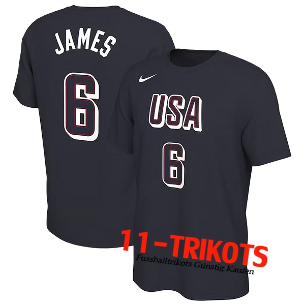 USA Trikot (JAMES #6) 2024/25 Schwarz -02