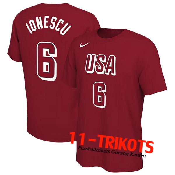 USA Trikot (IONESCU #6) 2024/25 Rot