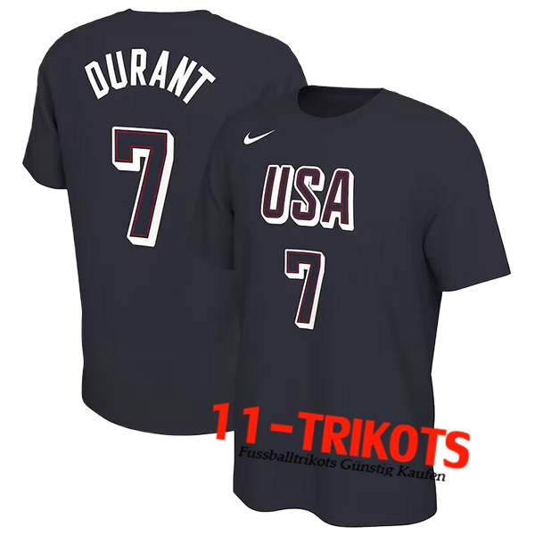 USA Trikot (DURANT #7) 2024/25 Schwarz -02