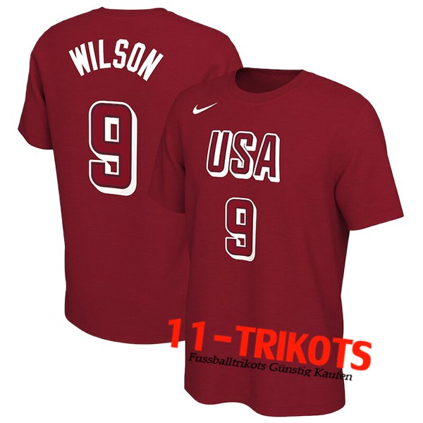 USA Trikot (WILSON #9) 2024/25 Rot