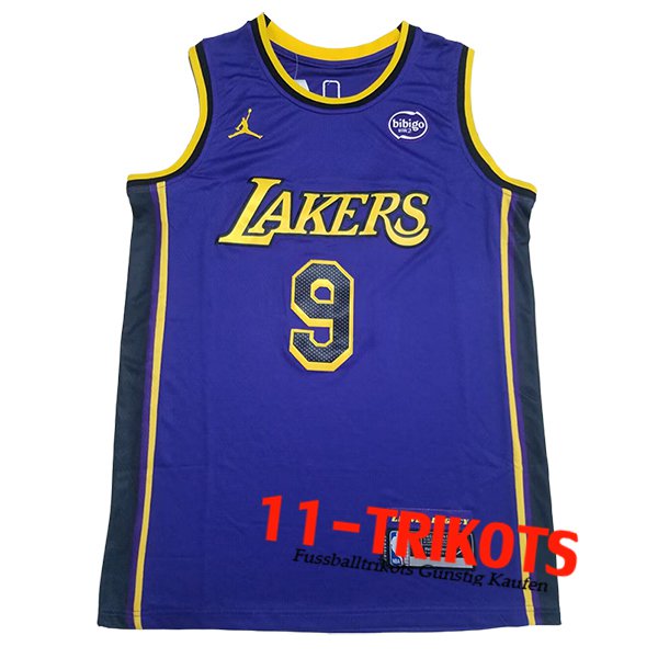 Los Angeles Lakers Trikot (JAMES JR. #9) 2024/25 lila/Gelb/Schwarz -02