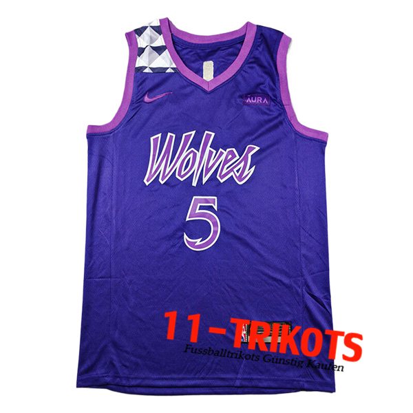 Minnesota Timberwolves Trikot (EDWARDS #5) 2024/25 lila