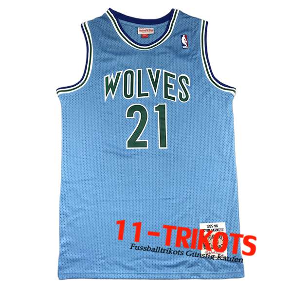 Minnesota Timberwolves Trikot (GARNETT #21) 2024/25 Blau/Grün -03