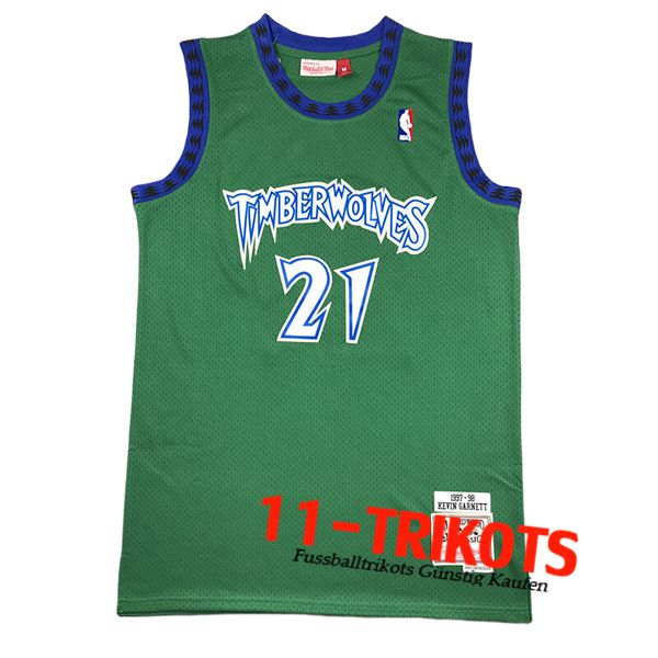 Minnesota Timberwolves Trikot (GARNETT #21) 2024/25 Grün/Blau