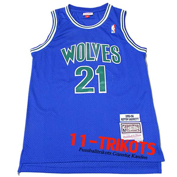 Minnesota Timberwolves Trikot (GARNETT #21) 2024/25 Blau/Grün -05