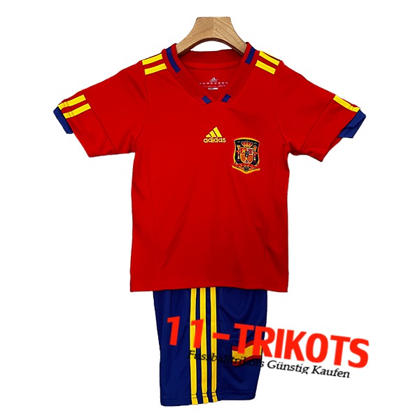 Spanien Retro Kinder Heimtrikot 2010