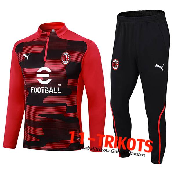 AC Milan Trainingsanzug Rot/Schwarz 2024/2025 -02