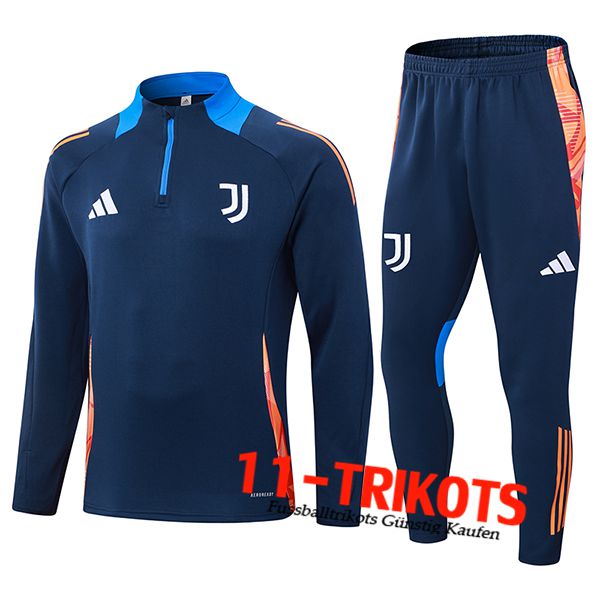 Juventus Trainingsanzug Orange/Blau 2024/2025 -03