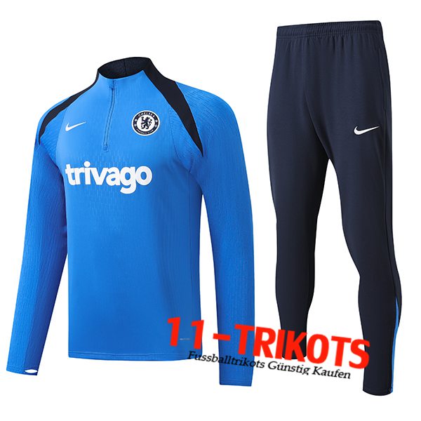 FC Chelsea Trainingsanzug Blau/Schwarz 2024/2025 -02