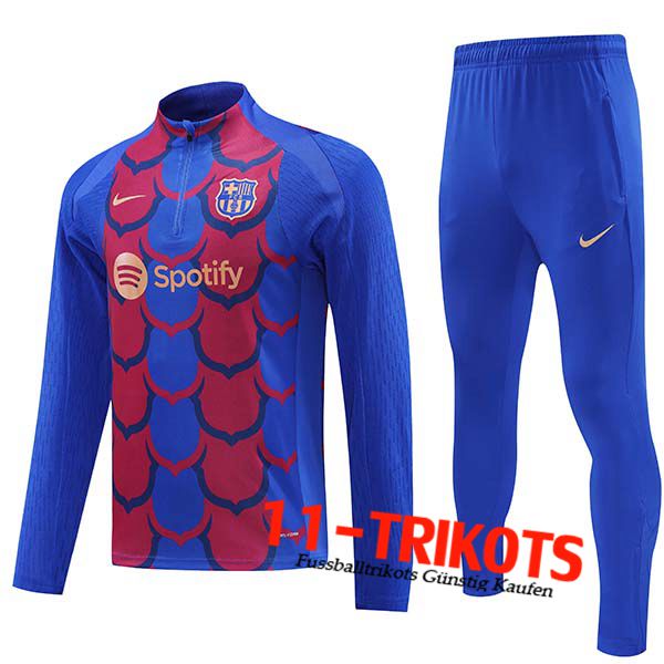 FC Barcelona Trainingsanzug Blau/Rot 2024/2025 -02