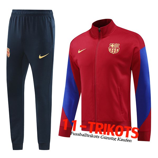 FC BarcelonaTrainingsanzug Rot/Blau 2024/2025 -03