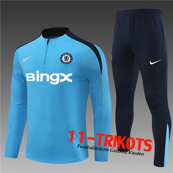 FC Chelsea Trainingsanzug Kinder Blau/Schwarz 2024/2025 -02