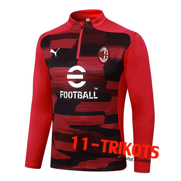 AC Milan Training Sweatshirt Rot/Schwarz 2024/2025