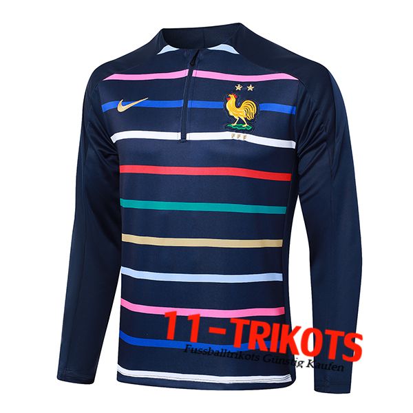 Frankreich Training Sweatshirt Königsblau 2024/2025