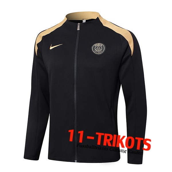 PSG Trainingsjacke Schwarz/Gelb 2024/2025