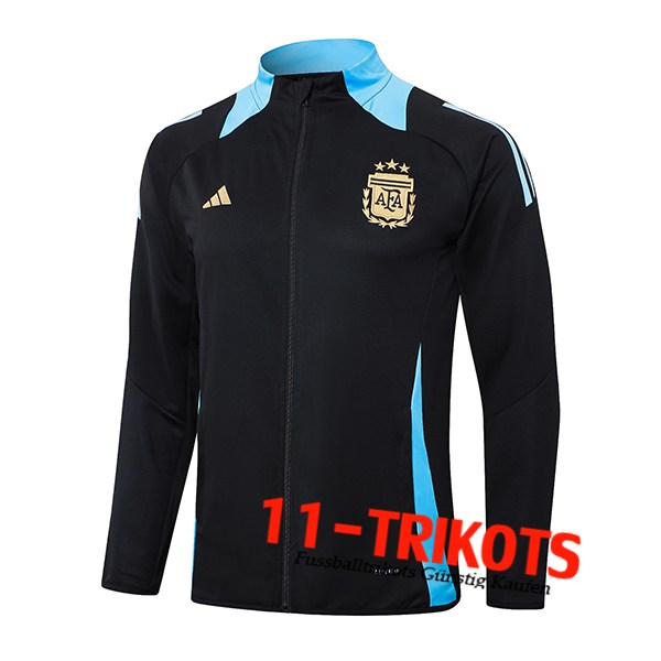 Argentinien Trainingsjacke Schwarz/Blau 2024/2025