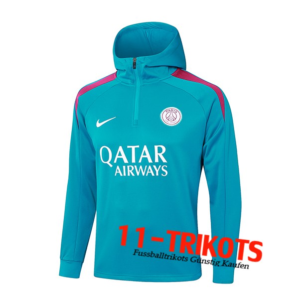 PSG Trainingsjacke Mit Kapuze Blau/lila 2024/2025