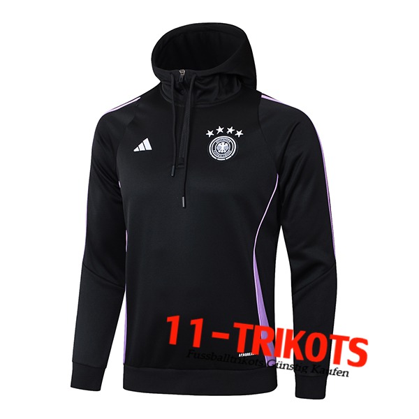 Deutschland Trainingsjacke Mit Kapuze Schwarz/lila 2024/2025