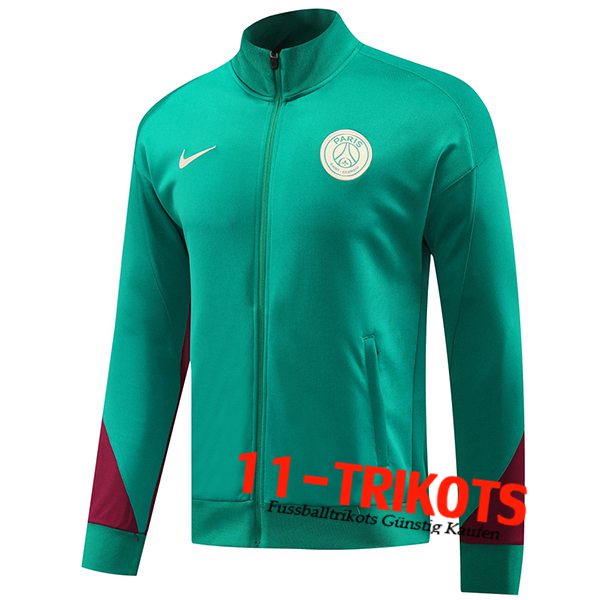 PSG Trainingsjacke Grün/Rot 2024/2025