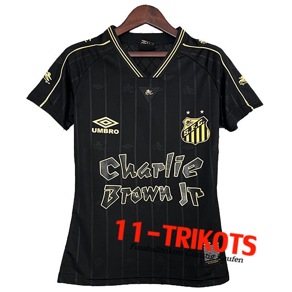 Santos FC DamenFussball Trikots Special Edition Schwarz 2024/2025