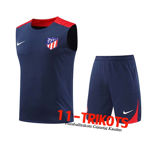 Atletico Madrid Trainings-Tanktop Blau/Rot 2024/2025