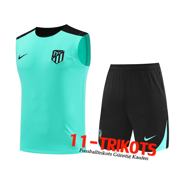 Atletico Madrid Trainings-Tanktop Grün/Schwarz 2024/2025