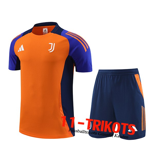 Juventus Trainingstrikot Orange/Blau 2024/2025