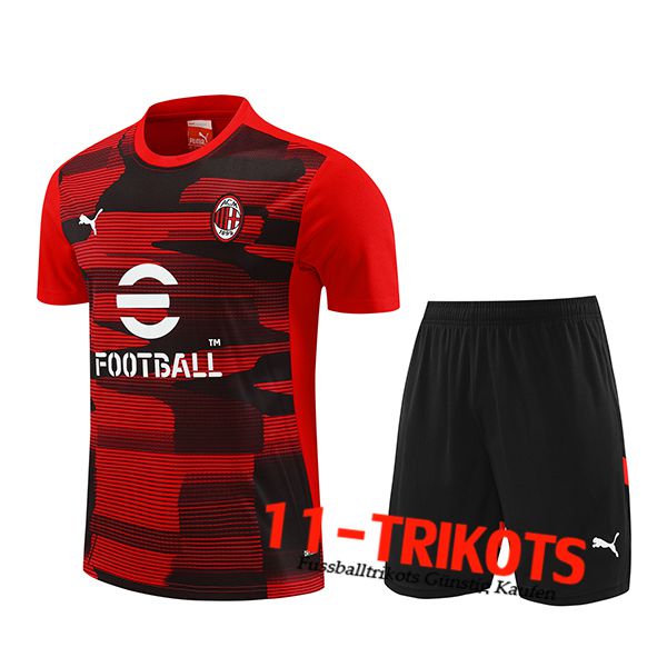 AC Milan Trainingstrikot Rot/Schwarz 2024/2025