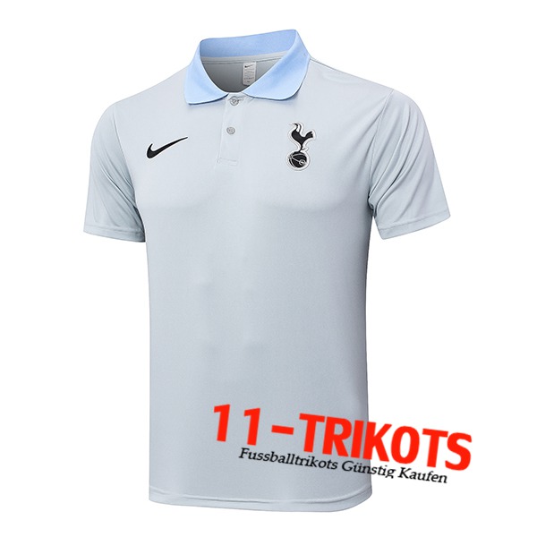 Tottenham Hotspurs Poloshirt Grau/Blau 2024/2025