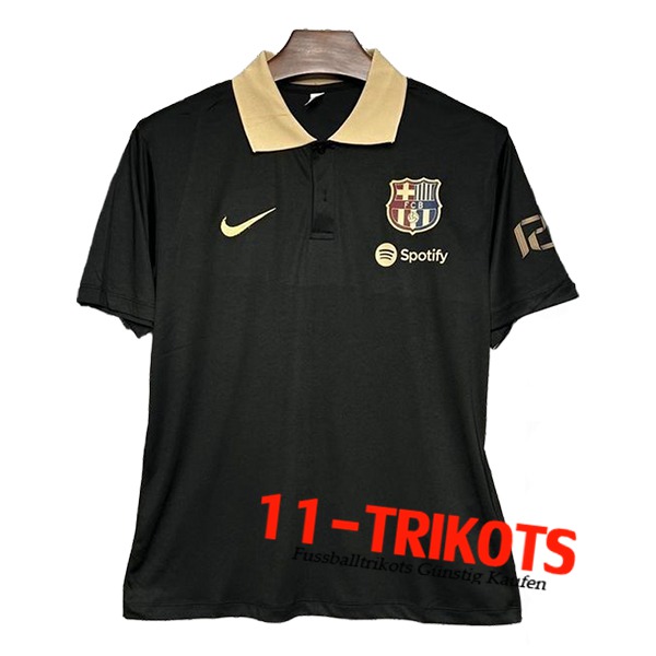 FC Barcelona Poloshirt Schwarz/Gelb 2024/2025