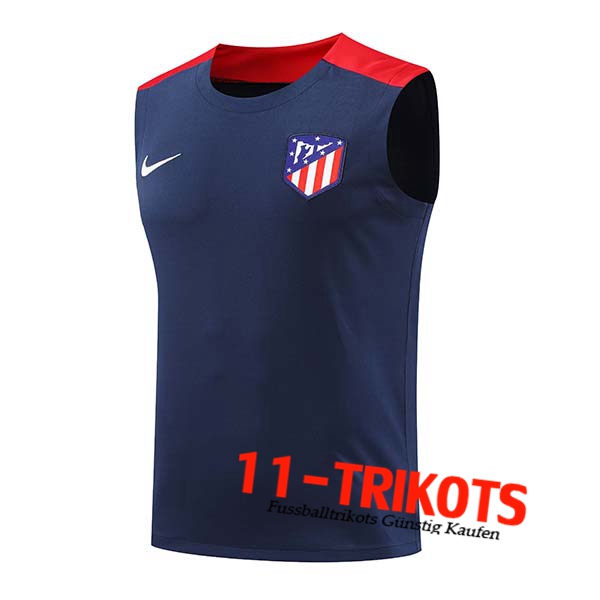 Atletico Madrid Trainings-Tanktop Blau/Rot 2024/2025