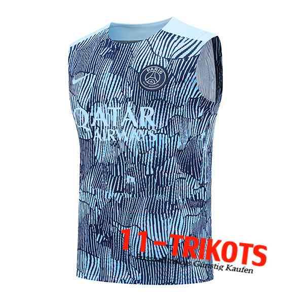 PSG Trainings-Tanktop Blau/Schwarz 2024/2025