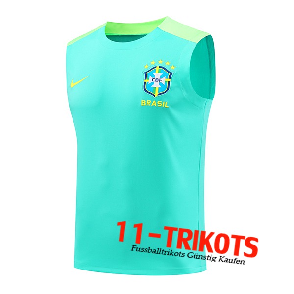 Brasilien Trainings-Tanktop Grün 2024/2025